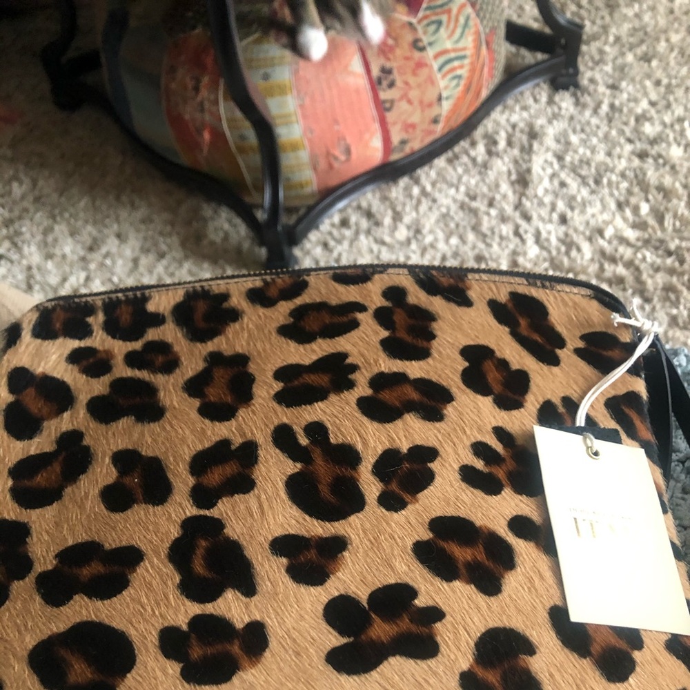 Leopard print handbag